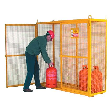 Static Cage, Stove Enamel Yellow, 1680 x 1400 x 770mm, 500kg Load Capacity