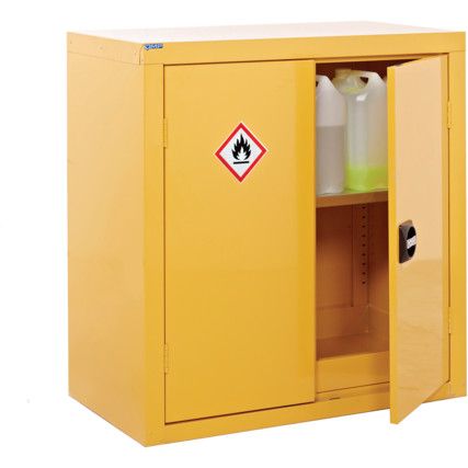 Hazardous Substance Cupboard (H)700x(W)900x(D)460mm Yellow