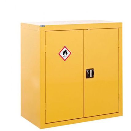 Hazardous Substance Cupboard 900x900x460mm Yellow