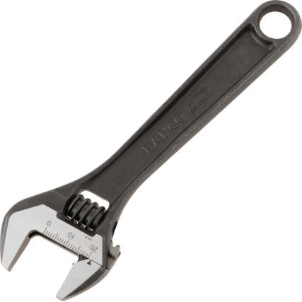 Adjustable Spanner, Alloy Steel, 6in./155mm Length, 20mm Jaw Capacity