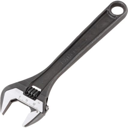 Adjustable Spanner, Alloy Steel, 8in./205mm Length, 27mm Jaw Capacity