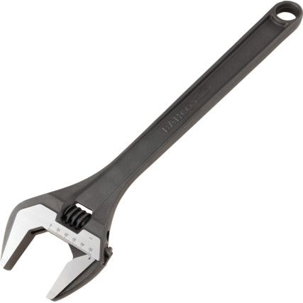 Adjustable Spanner, Alloy Steel, 18in./455mm Length, 53mm Jaw Capacity