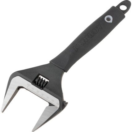 Wide Jaw Adjustable Spanner, Steel, 12in./300mm Length, 60mm Jaw Capacity