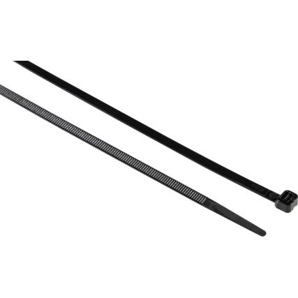 Cable Ties, Black, 4.8x430mm (Pk-100)