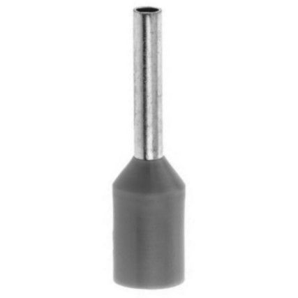 Bootlace Ferrule, Insulated Terminal, Grey French Coding 2.5mm x 8f (Pk-500)