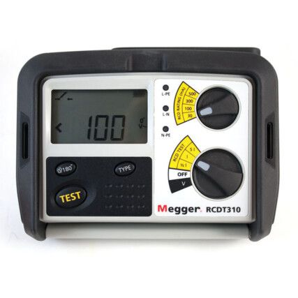 RCDT310 Residual Current Tester (RCD) 30, 100, 300, 500 mA - 100-280V.