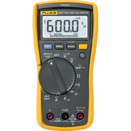 117 True RMS Electrician's Multimeter with Non-Contact Voltage