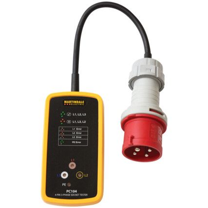 PC104 3 PHASE INDUSTRIAL SOCKET TESTER 63A