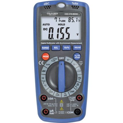 6-in-1 Digital Multimeter with Thermometer