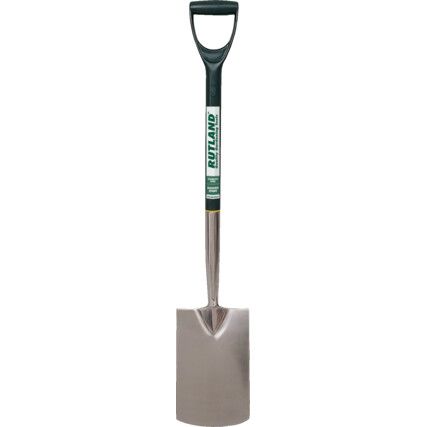 Stainless, Spade, Polyproplene Handle D-Grip, 1000mm