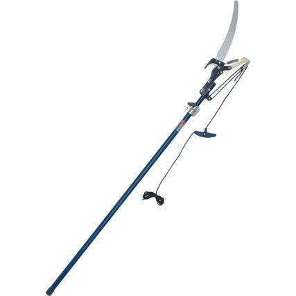 Telescopic Tree Pruner Pole Saw, 330mm Carbon Steel Blade, Extendable Handle to 234cm