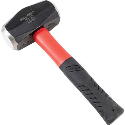 Lump Hammer, 4lb, Fibreglass Shaft, Anti-vibration