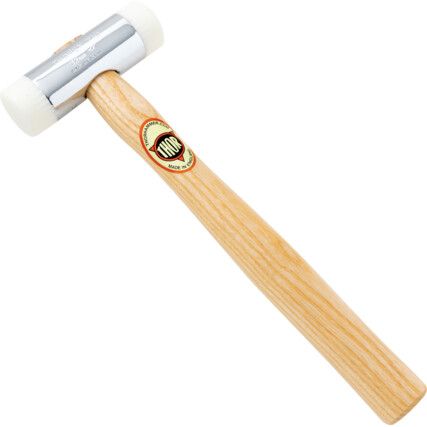 Nylon Hammer, 385g, Wood Shaft, Replaceable Head