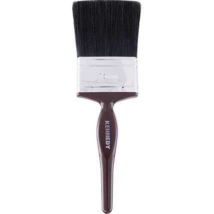 3in., Flat, Natural Bristle, Paint Brush, Handle Plastic