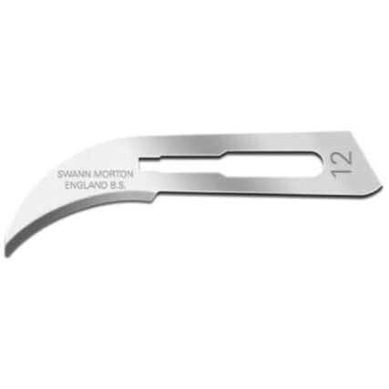 104, Curved, Surgical Blade, Carbon Steel, Box of 100