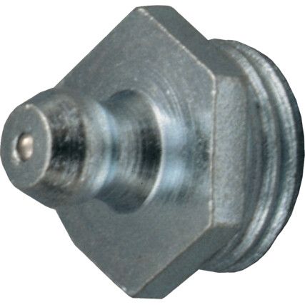 Hydraulic Nipple, Straight, M8x1.25, Steel