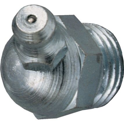 Hydraulic Nipple, 45°, 1/4"x19 BSP(T), Steel