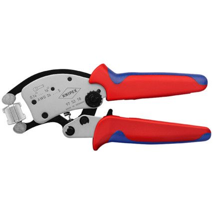 97 53 18, Wire Ferrule, Crimping Pliers, 0.14 - 16 mm² Crimping Capacity