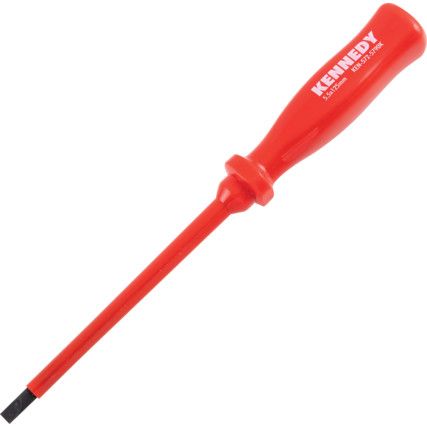 Insulated Electricians Screwdriver Slotted 5.5mm x 125mm
