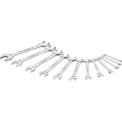 44.JE12 SET OF 12 OPEN END WRENCHES, METRIC