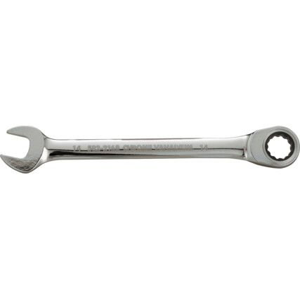 Single End, Ratcheting Combination Spanner, 22mm, Metric