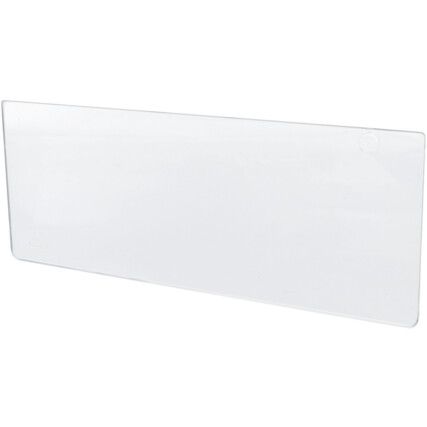 Divider Kit, Plastic, Clear, 133x50mm, 5 Pack