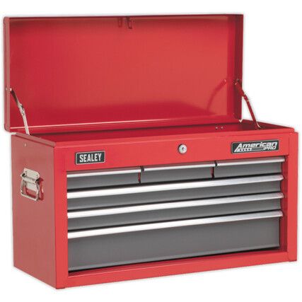 Tool Chest, American Pro®, Red, 6-Drawers, 340 x 600 x 260mm