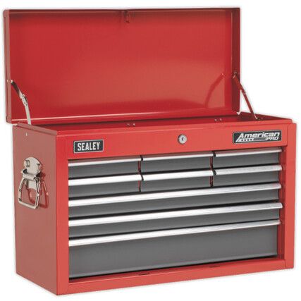 Tool Chest, American Pro®, Red, 9-Drawers, 380 x 600 x 260mm