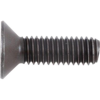 M6 Hex Socket Countersunk Screw, Steel, Material Grade 10.9, 20mm, DIN 7991
