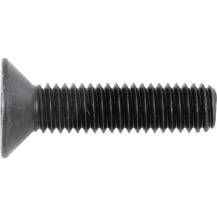 M6 Hex Socket Countersunk Screw, Steel, Material Grade 10.9, 25mm, DIN 7991