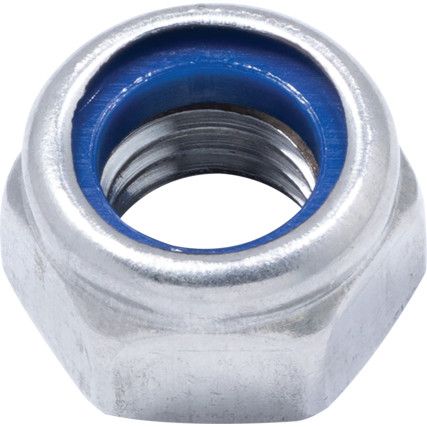 M12 A4 Stainless Steel Lock Nut, Nylon Insert, Material Grade 316