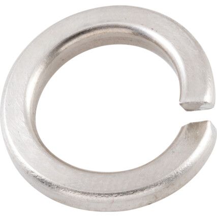 M10 Spring Washer, A4 Stainless Steel, 16mm Diameter, Thickness 2.5mm, Bore 10.2mm