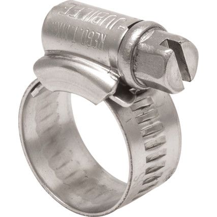 M00SS HOSE CLIP GRADE 304 STAINLESS STEEL 11mm - 16mm