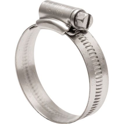 1MSS HOSE CLIP GRADE 304 STAINLESS STEEL 32mm - 45mm