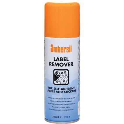 Label Remover, Solvent Based, Aerosol, 200ml