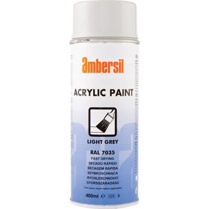 Acrylic Aerosol Spray Paint, Rittal Grey- 400ml