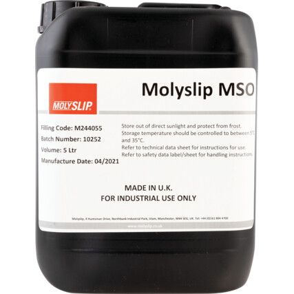 MSO Mineral Soluble, Tapping Fluid, Bottle, 5ltr