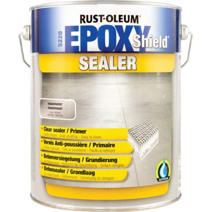 Epoxy Shield®, Sealer, Clear, Tin, 5ltr