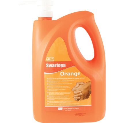 Orange Hand Cleanser 4ltr Pump