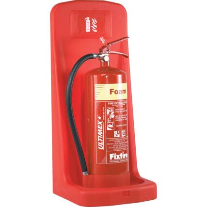 Single Fire Extinguisher Stand, Plastic, Red