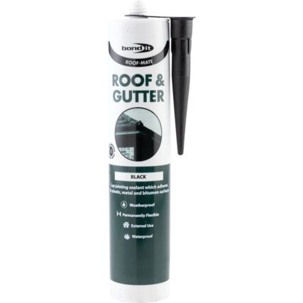 Black Bond It Roof and Gutter Sealant 310ml