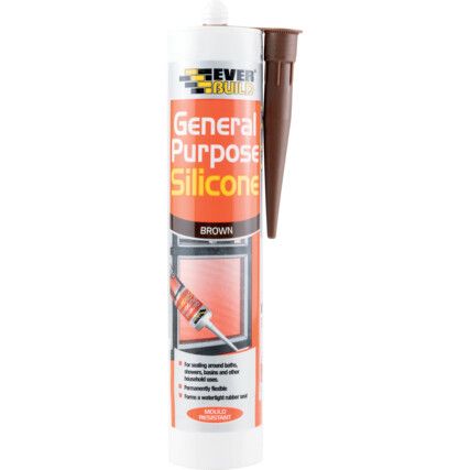 General Purpose Brown Silicone Sealant - 280ml