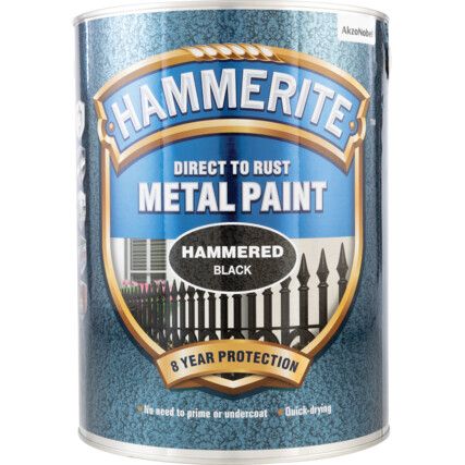 Direct to Rust Hammered Black Metal Paint - 5ltr
