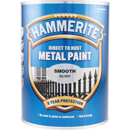 Direct to Rust Smooth Silver Aerosol Metal Paint - 400ml