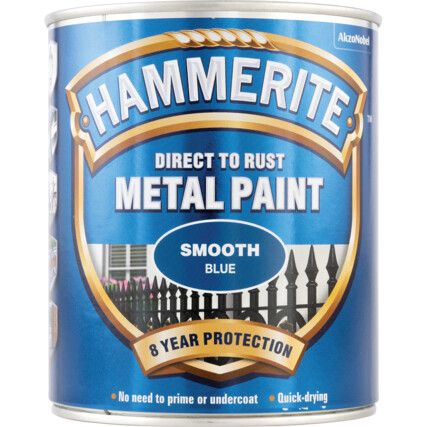 Direct to Rust Smooth Blue Metal Paint - 750ml