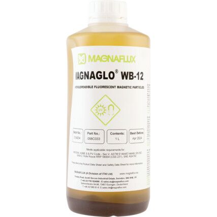 Magnaglo®, Magnetic Liquid Concentrate, Bottle, 1ltr