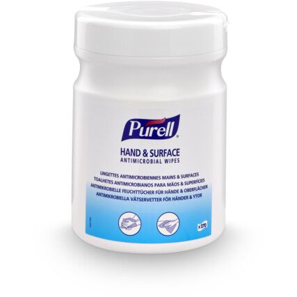 PURELL HAND & SURFACE ANTIMICROBIAL WIPES (TUB-270)