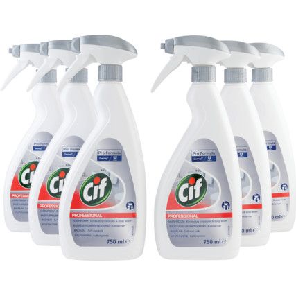 Professional Washroom Cleaner, 2-In-1, 750ml (Case-6)