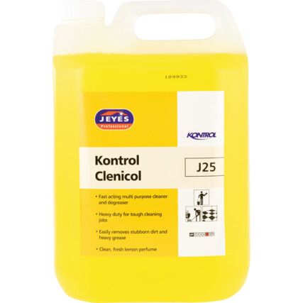 Kontrol Clenicol, Cleaner & Degreaser , Bottle, 5ltr