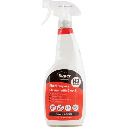 MULTI-PURPOSE CLEANER WITH BLEACH H3 (750ml)